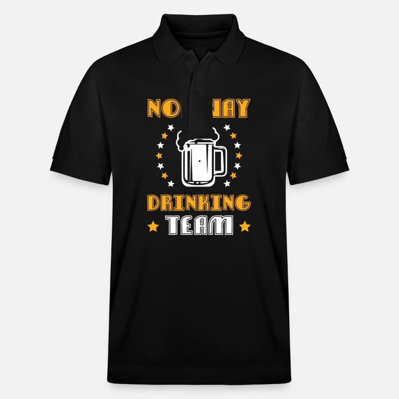 Norwegen Drinking Team - Stanley/Stella Unisex Bio-Poloshirt PREPSTER - Schwarz