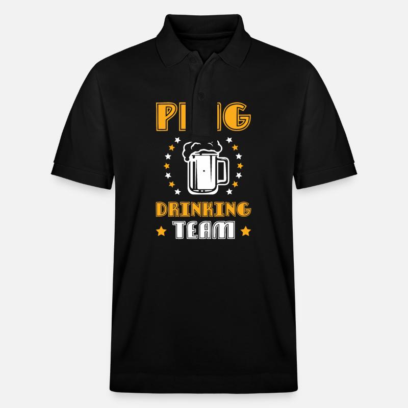 Prag Drinking Team - Stanley/Stella Unisex Bio-Poloshirt PREPSTER - Schwarz