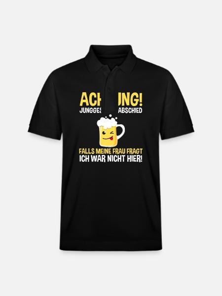 Bräutigam Junggesellenabschied - Stanley/Stella Unisex Bio-Poloshirt PREPSTER - Schwarz