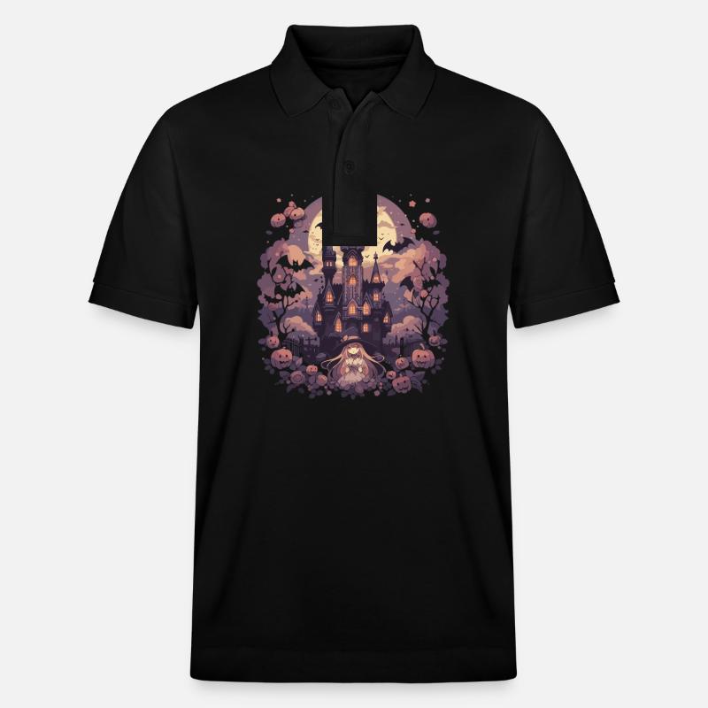 Hexe Helloween Hexen Outfit Hexen - Stanley/Stella Unisex Bio-Poloshirt PREPSTER - Schwarz