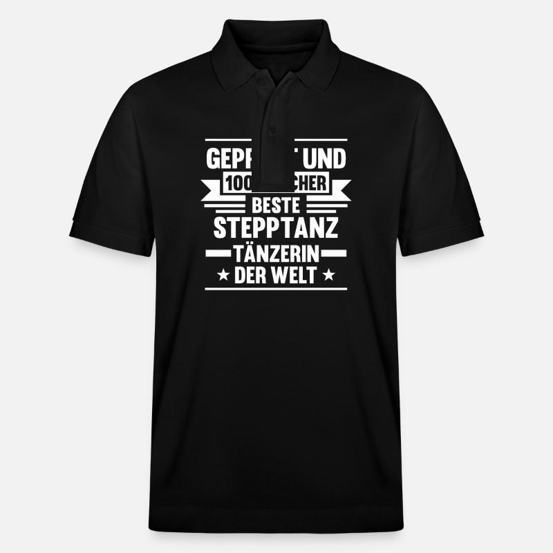 Tänzer Stepptanz - Stanley/Stella Unisex Bio-Poloshirt PREPSTER - Schwarz