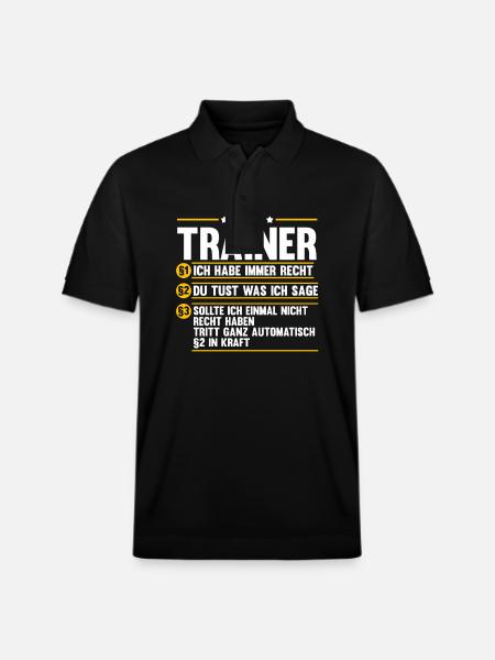 Sportmannschaft Trainer - Stanley/Stella Unisex Bio-Poloshirt PREPSTER - Schwarz