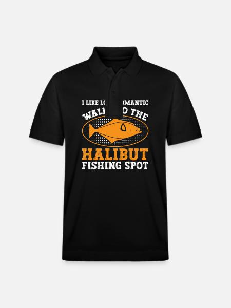 Heilbutt-Angelköder, Angler, Angler, - Stanley/Stella Unisex Bio-Poloshirt PREPSTER - Schwarz