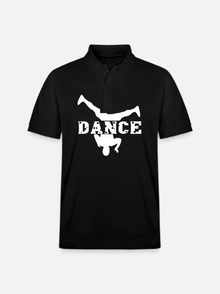 Breakdance I Love Breakdance - Stanley/Stella Unisex Organic Polo Shirt PREPSTER - black