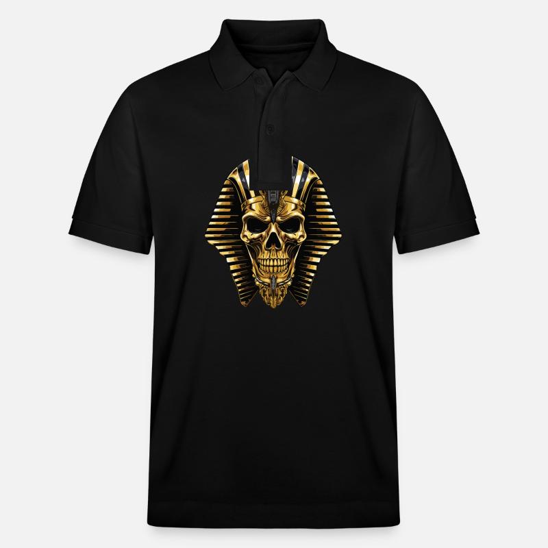 Pharao Totenkopf - Stanley/Stella Unisex Bio-Poloshirt PREPSTER - Schwarz