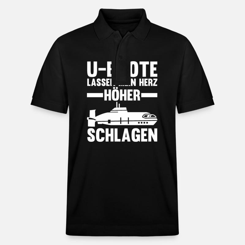 Tauchboot Unterseeboot Unterwasserboot U-Boot - Stanley/Stella Unisex Bio-Poloshirt PREPSTER - Schwarz