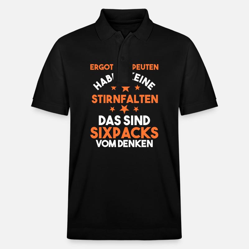 Ergotherapie Ergotherapeut - Stanley/Stella Unisex Bio-Poloshirt PREPSTER - Schwarz