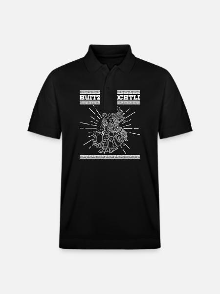 Mexican Deity Mexico Culture Aztec - Stanley/Stella Unisex Organic Polo Shirt PREPSTER - black