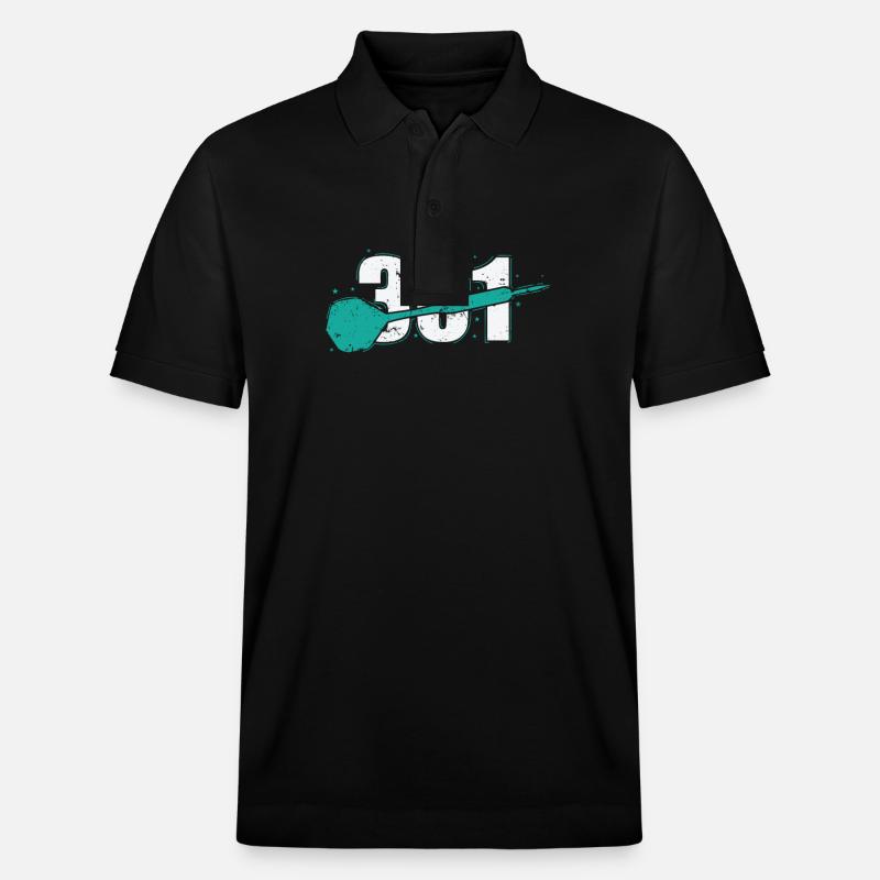 301 Darts - Stanley/Stella Unisex Bio-Poloshirt PREPSTER - Schwarz