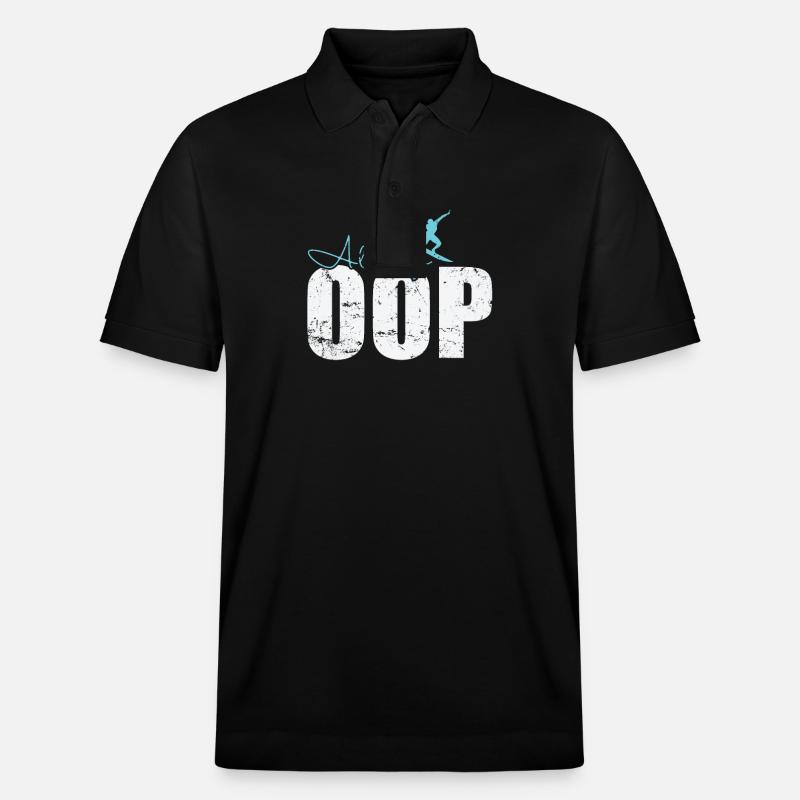 Alley Oop Surf - Polo PREPSTER bio Stanley/Stella Unisexe - noir