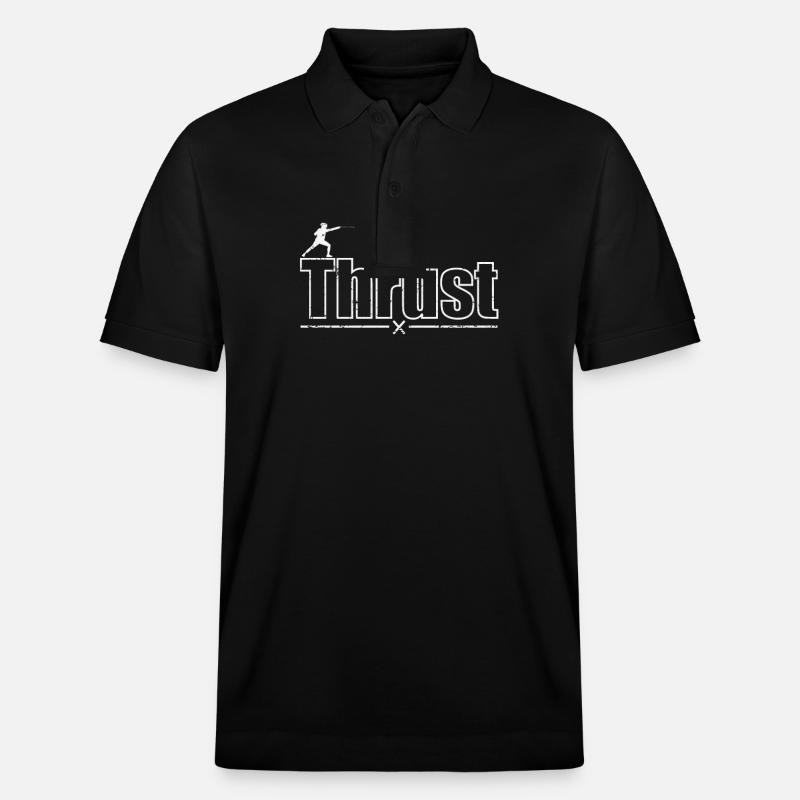 Thrust Fechten Schwert - Stanley/Stella Unisex Bio-Poloshirt PREPSTER - Schwarz
