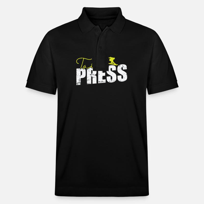 Tail Press Snowboard - Polo PREPSTER bio Stanley/Stella Unisexe - noir