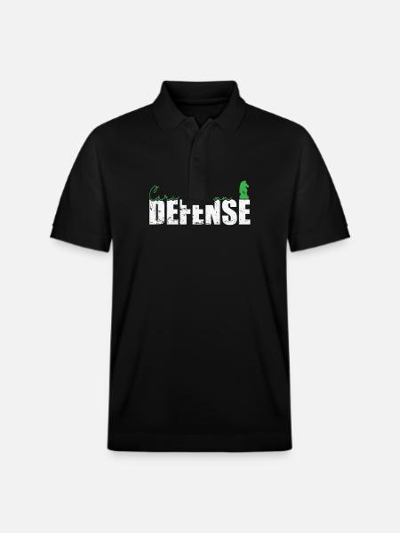 Caro-Kann Defense Chess - Stanley/Stella Unisex Organic Polo Shirt PREPSTER - black