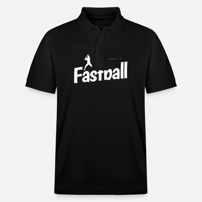Fastball Baseball - Stanley/Stella Unisex Bio-Poloshirt PREPSTER - Schwarz