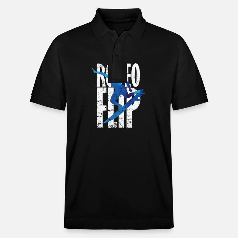 Rodeo Flip Surfing - Stanley/Stella Unisex Bio-Poloshirt PREPSTER - Schwarz