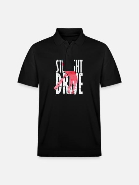 Straight Drive Cricket - Stanley/Stella Unisex Organic Polo Shirt PREPSTER - black