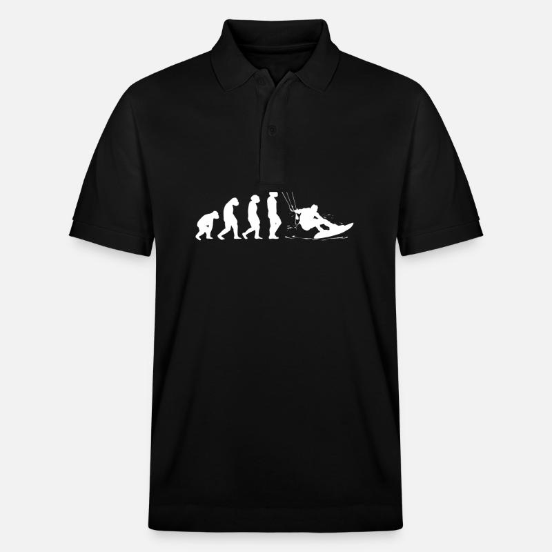 Kitesurf Kiteboard Kitesurfing Kite-Surf Evolution - Polo PREPSTER bio Stanley/Stella Unisexe - noir