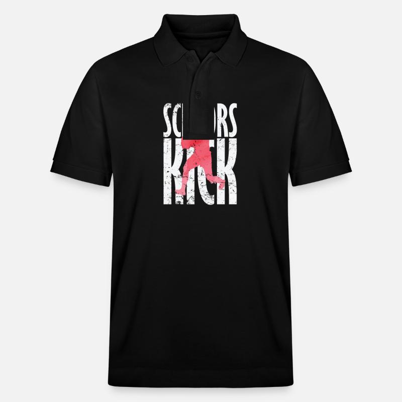 Scissors Kick Rugby - Polo PREPSTER bio Stanley/Stella Unisexe - noir