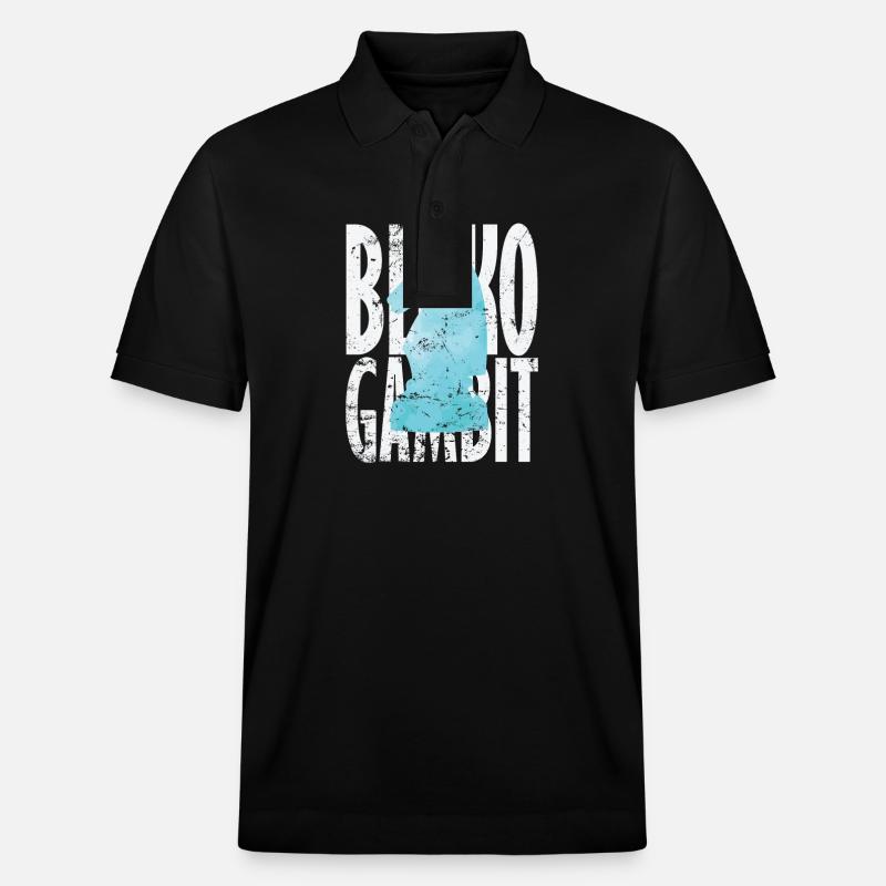 Benko Gambit Volga Gambit Échecs - Polo PREPSTER bio Stanley/Stella Unisexe - noir