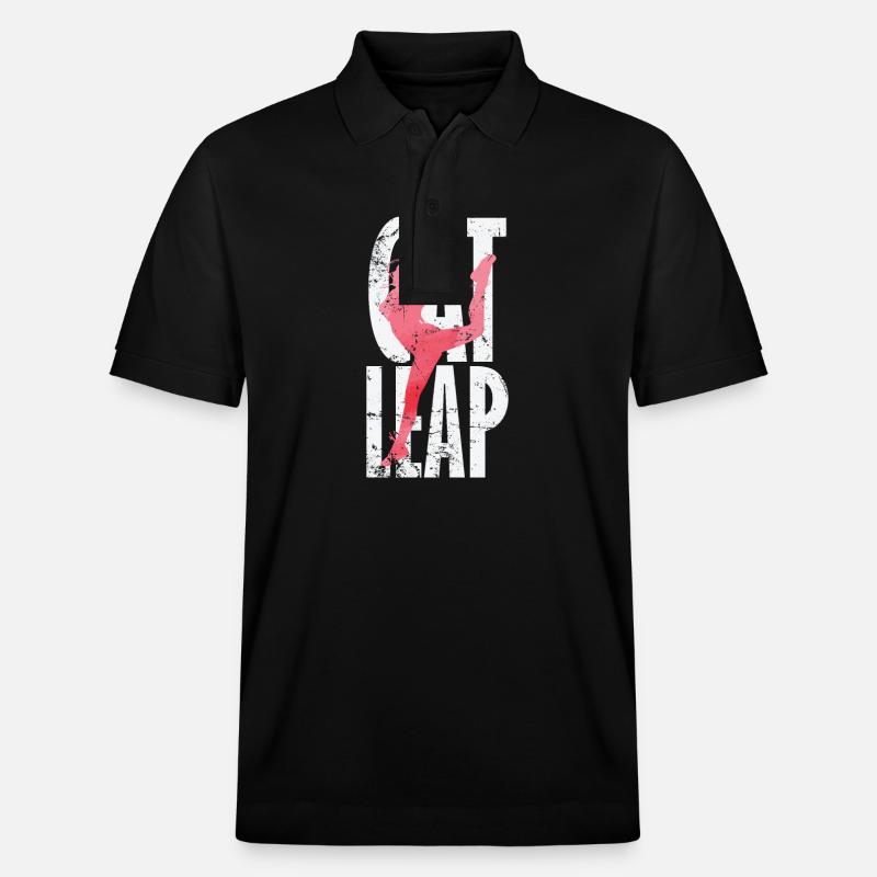 Cat Leap Ballet - Polo PREPSTER bio Stanley/Stella Unisexe - noir