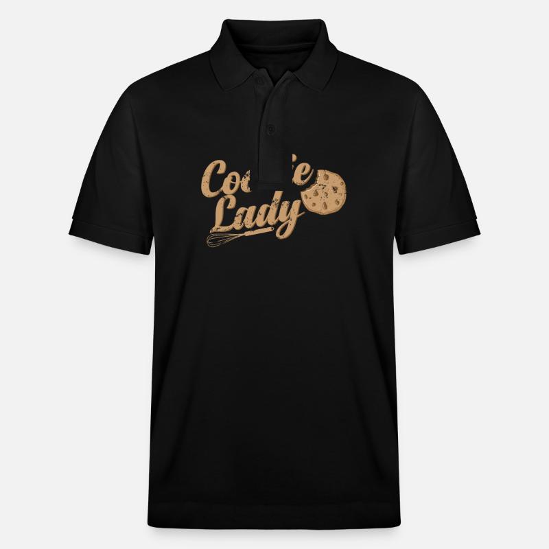 Biscuit Lady Gâteau de confiserie - Polo PREPSTER bio Stanley/Stella Unisexe - noir