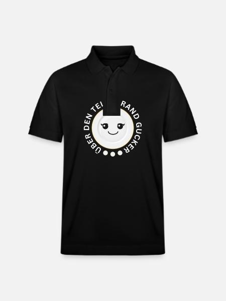 Über Den Tellerrand Gucker - Stanley/Stella Unisex Bio-Poloshirt PREPSTER - Schwarz