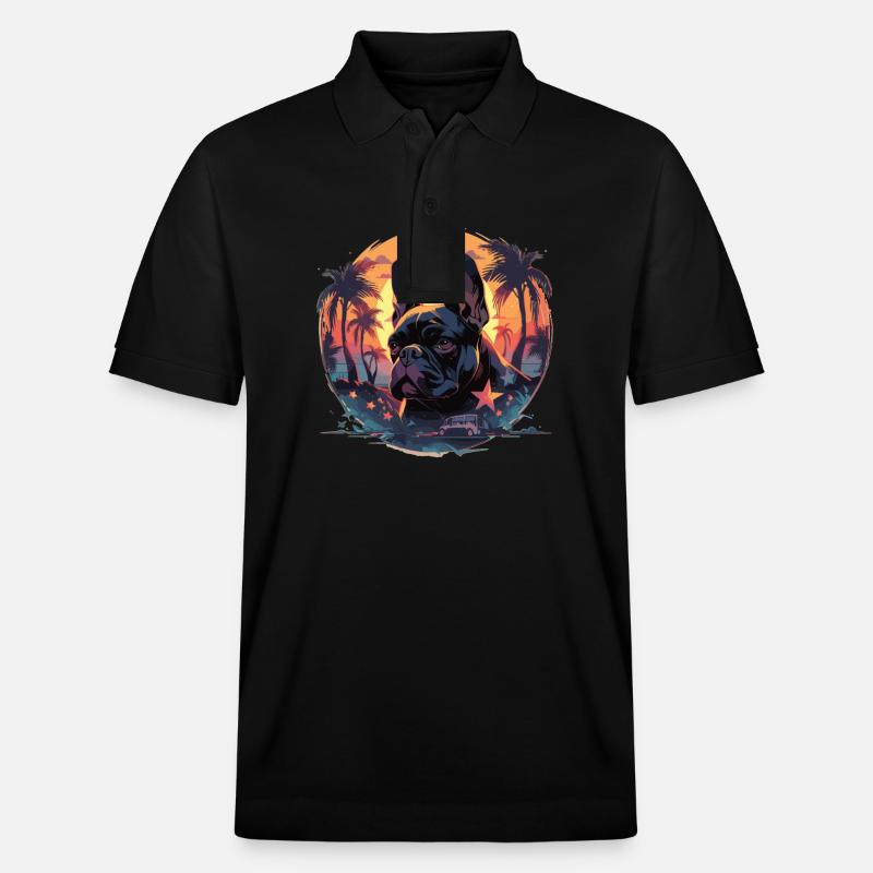 Bouledogue français - Polo PREPSTER bio Stanley/Stella Unisexe - noir