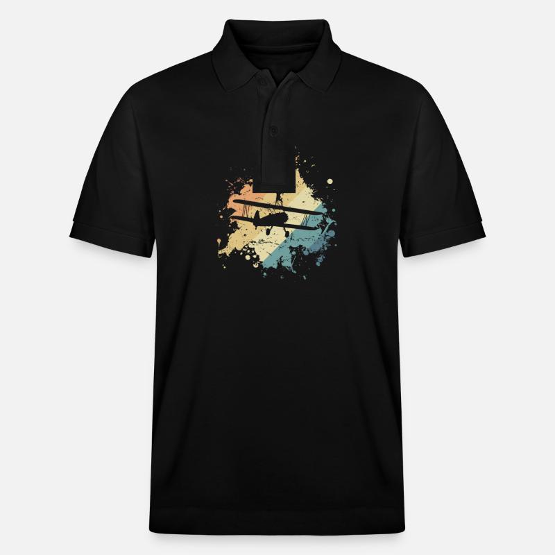 Wing Walker passe-temps casse-cou - Polo PREPSTER bio Stanley/Stella Unisexe - noir