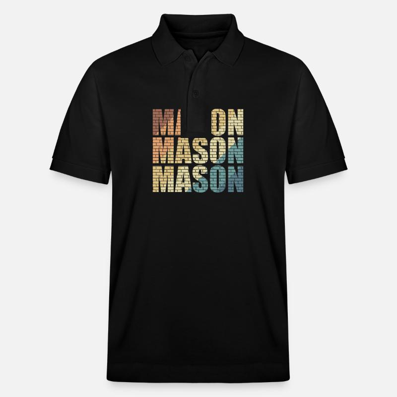 Mason Bauarbeiter Beruf - Stanley/Stella Unisex Bio-Poloshirt PREPSTER - Schwarz