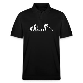 Boulespiel Boccia Petanque Kugeln Boules-Spieler - Stanley/Stella Unisex Bio-Poloshirt PREPSTER - Schwarz - Vorne - Roxy (174cm) & Andy (188cm)