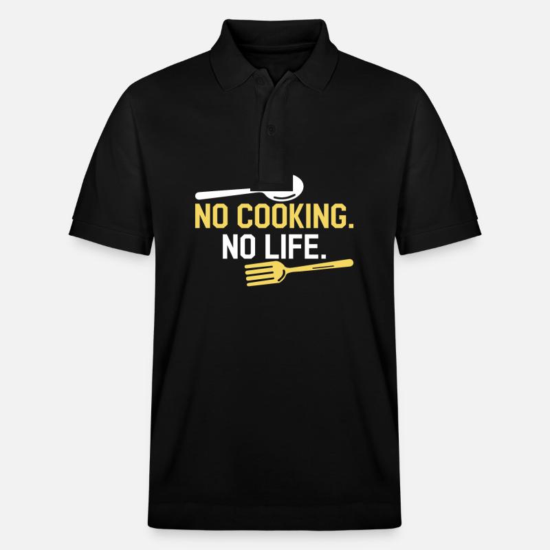Nicht Kochen. Kein Leben. - Stanley/Stella Unisex Bio-Poloshirt PREPSTER - Schwarz