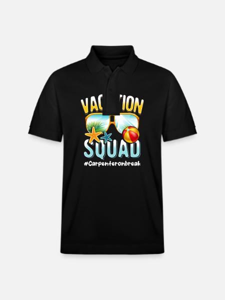 Carpenter Vacation Squad #Carpenteronbreak - Stanley/Stella Unisex Organic Polo Shirt PREPSTER - black
