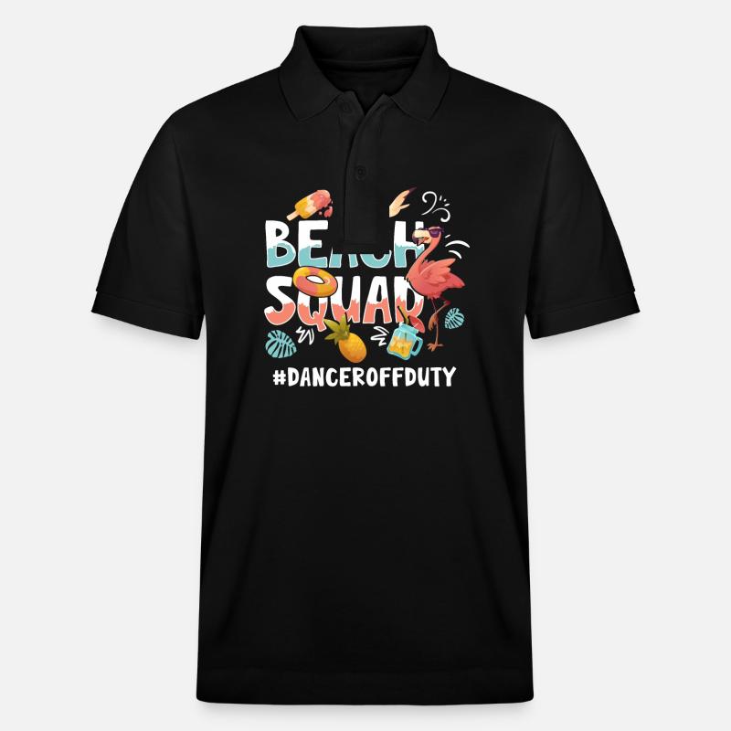 Dancer Vacation Beach Group - Stanley/Stella Unisex Organic Polo Shirt PREPSTER - black