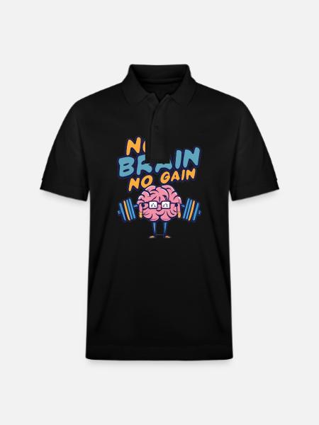 Nørd Nørder Nørd Ordsprog Nørd Gaver - Stanley/Stella PREPSTER økologisk unisex poloshirt - sort