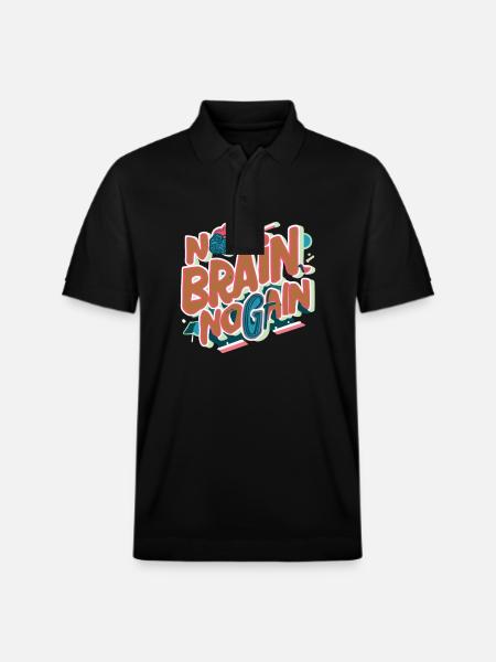 Nørd Nørder Nørd Ordsprog Nørd Gaver - Stanley/Stella PREPSTER økologisk unisex poloshirt - sort