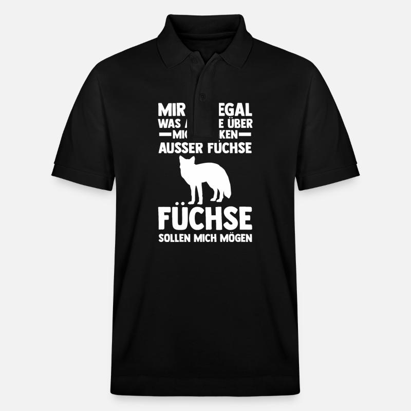 Fuchs - Stanley/Stella Unisex Bio-Poloshirt PREPSTER - Schwarz