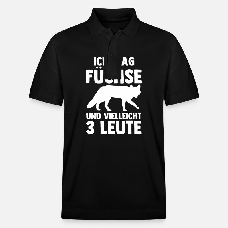 Fuchs - Stanley/Stella Unisex Bio-Poloshirt PREPSTER - Schwarz