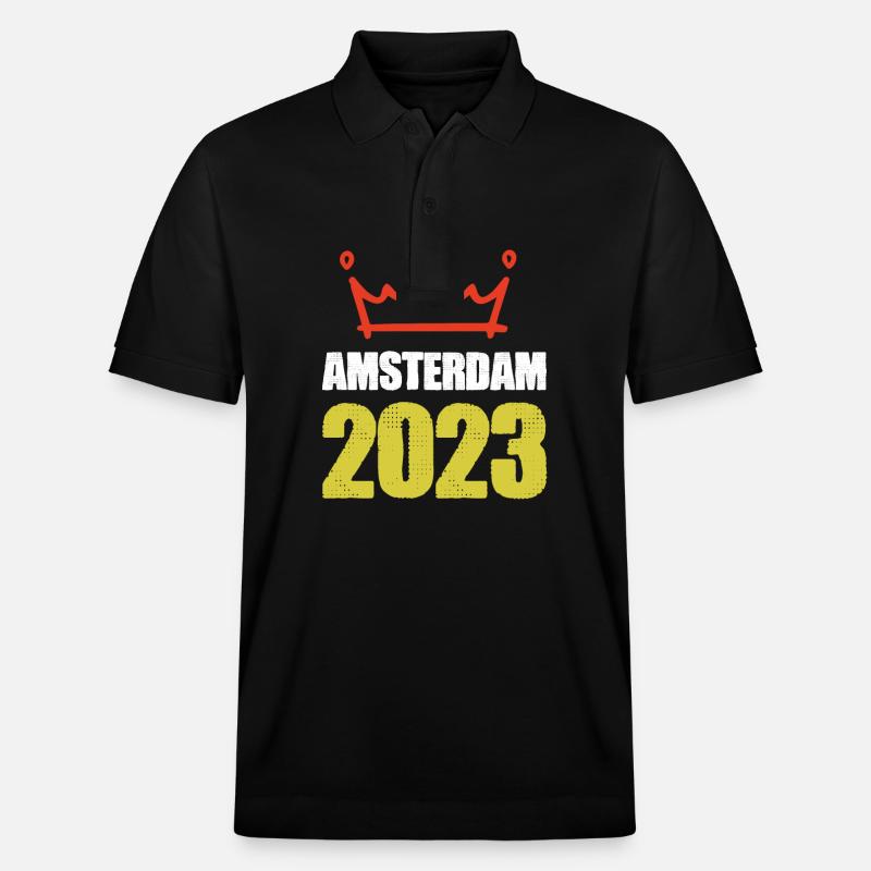 Amsterdam 2023 - Polo PREPSTER bio Stanley/Stella Unisexe - noir