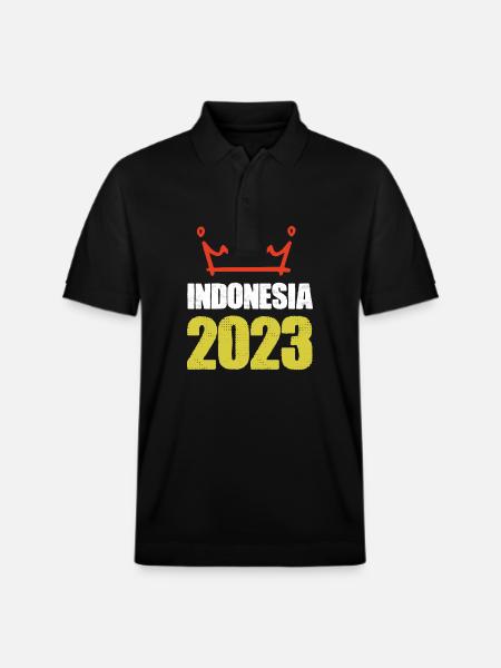 Indonesia 2023 - Stanley/Stella Unisex Organic Polo Shirt PREPSTER - black