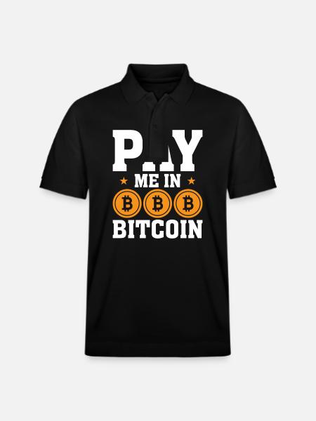 Pay me in Bitcoin - Stanley/Stella Unisex Organic Polo Shirt PREPSTER - black