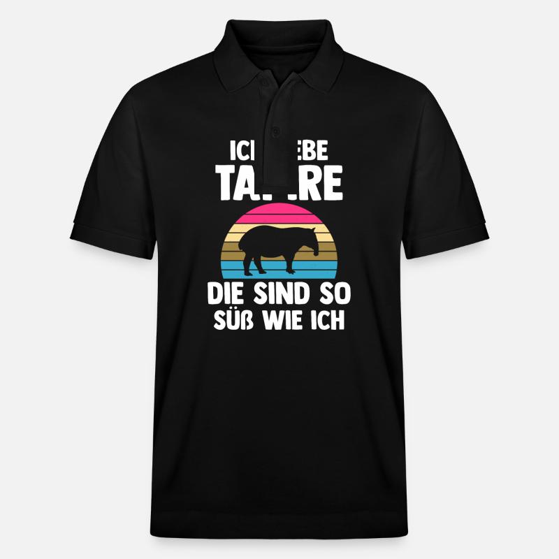 Tapir - Stanley/Stella Unisex Bio-Poloshirt PREPSTER - Schwarz