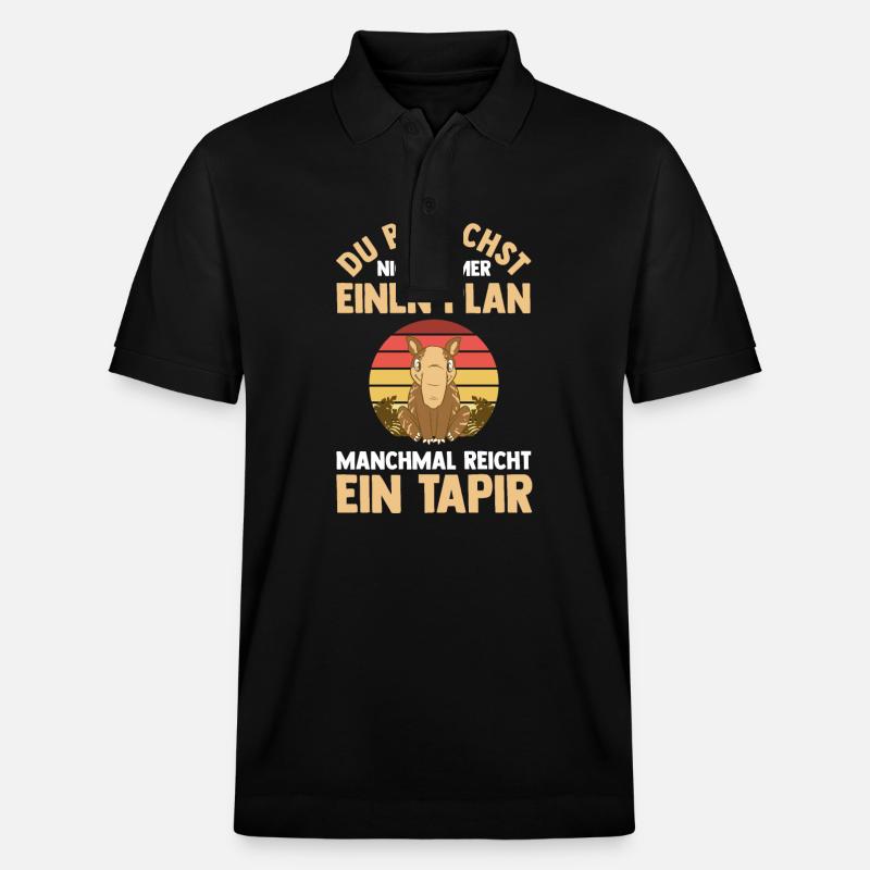 Tapir - Stanley/Stella Unisex Bio-Poloshirt PREPSTER - Schwarz
