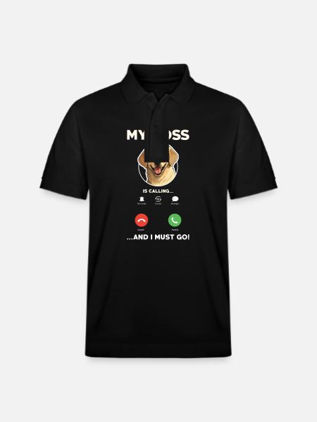 Labrador Retriever Is Calling - Stanley/Stella Unisex Organic Polo Shirt PREPSTER - black