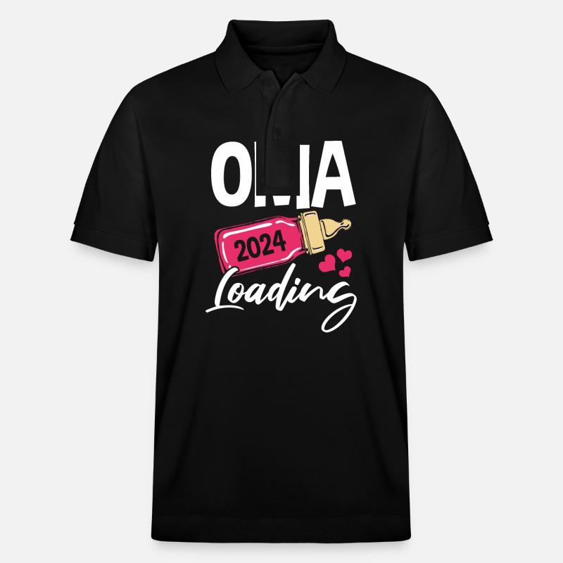 Werdende Oma 2024 - Stanley/Stella Unisex Bio-Poloshirt PREPSTER - Schwarz