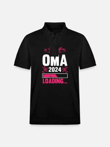 Werdende Oma 2024 - Stanley/Stella Unisex Bio-Poloshirt PREPSTER - Schwarz