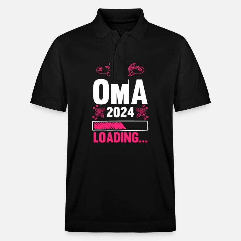 Werdende Oma 2024 - Stanley/Stella Unisex Bio-Poloshirt PREPSTER - Schwarz