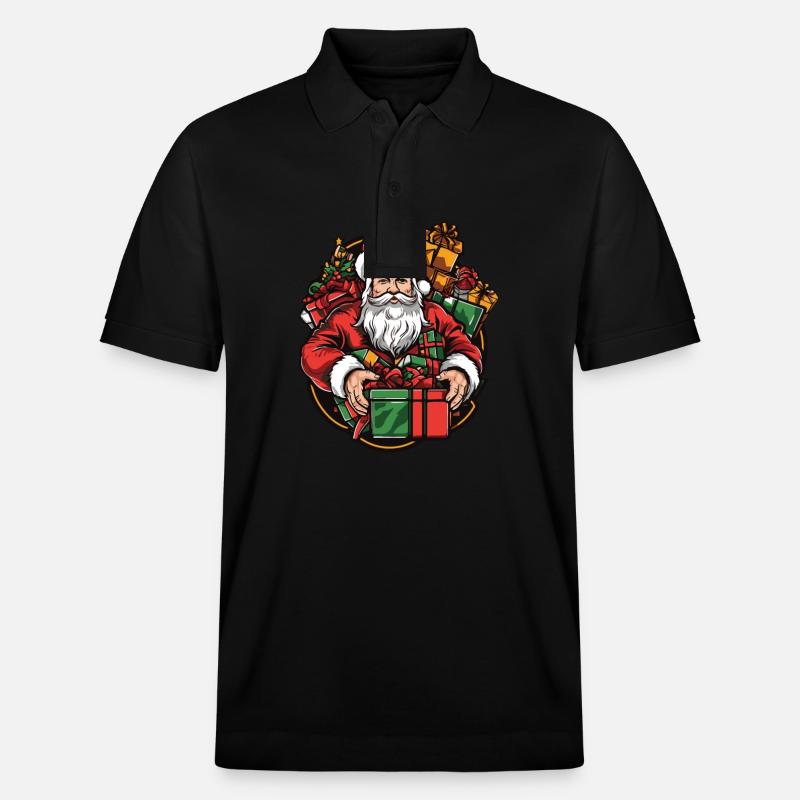 Weihnachtsmann Geschenke - Stanley/Stella Unisex Bio-Poloshirt PREPSTER - Schwarz