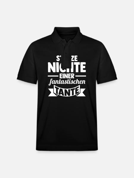 Tante Nichte - Stanley/Stella Unisex Bio-Poloshirt PREPSTER - Schwarz
