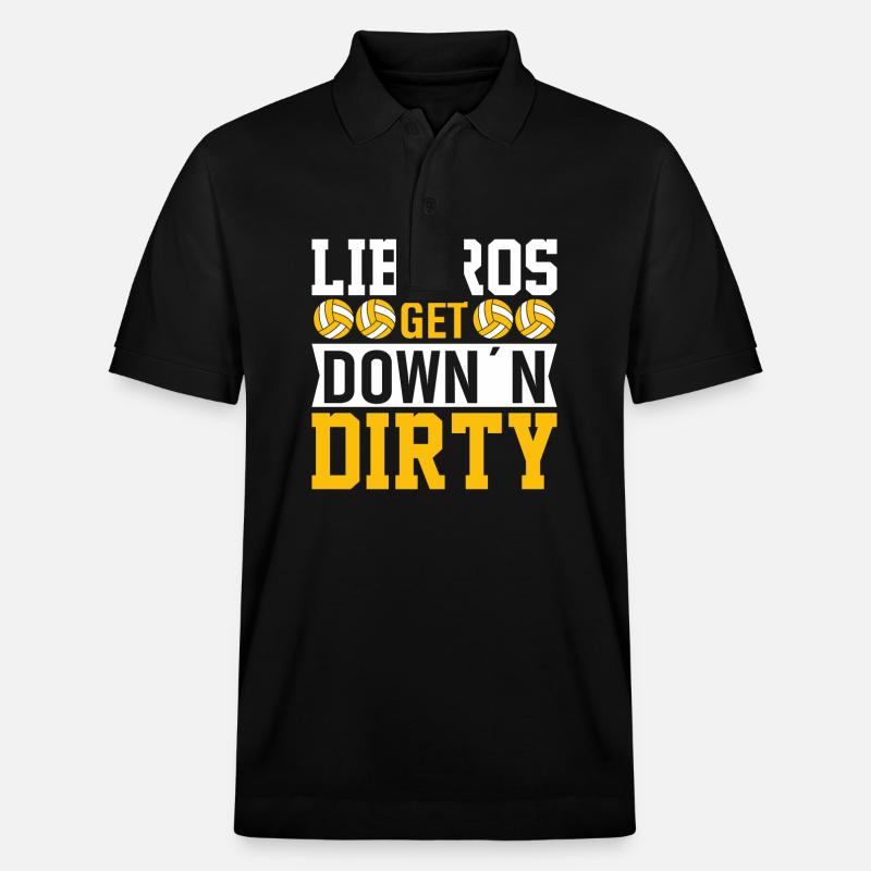 Liberos Werden Schmutzig - Stanley/Stella Unisex Bio-Poloshirt PREPSTER - Schwarz