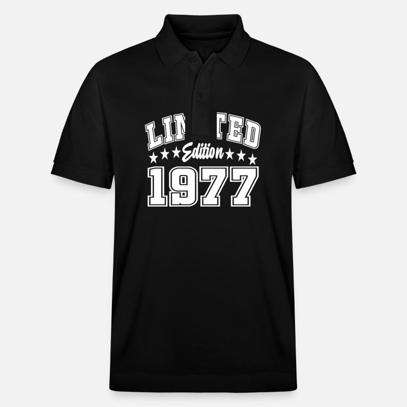 Édition limitée 1977 - Polo PREPSTER bio Stanley/Stella Unisexe - noir